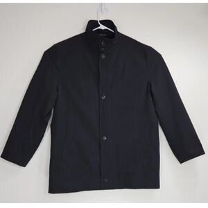 Hugo Boss Cagna Black Jacket Polyester Wool Made In Poland Size 42R Mens